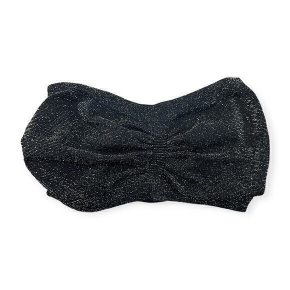 ⭐️ Black Shimmer Bandeau Bra
